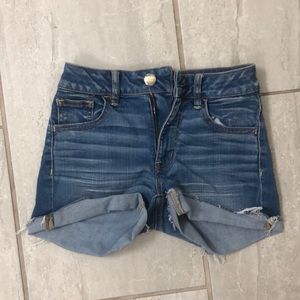 american eagle denim shorts